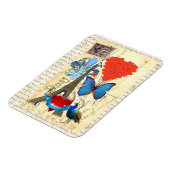 Magnet Flexible Collage romantique Paris (Côté Gauche)