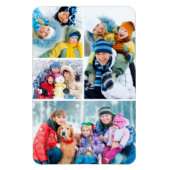 Magnet Flexible Collage simple de 4 photos (Vertical)