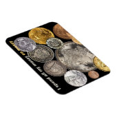 Magnet Flexible Collecte de pièces : Je dépense tout mon argent en (Côté Droit)