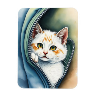 Magnet Flexible Collection de chats d'aquarelle magnifique moderne