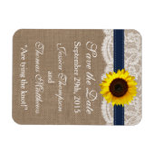 Magnet Flexible Collection de Mariages de tournesol rustique - Mar (Horizontal)