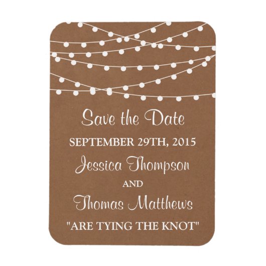 Magnet Flexible Collection de Mariages Rustic Kraft (Vertical)