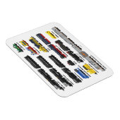 Magnet Flexible Collection de trains PTW (Côté Droit)