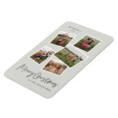Magnet Flexible Collection photo moderne Joyeux Noël Carte de vaca (Côté Gauche)