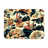 Magnet Flexible Collie frontière mignonne sans joint (Horizontal)