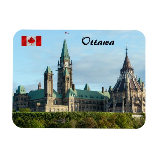 Magnet Flexible Colline du Parlement à Ottawa (Horizontal)