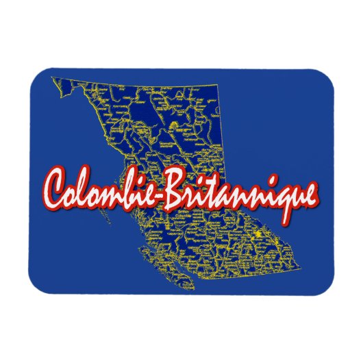 Magnet Flexible Colombie-Britannique (Horizontal)