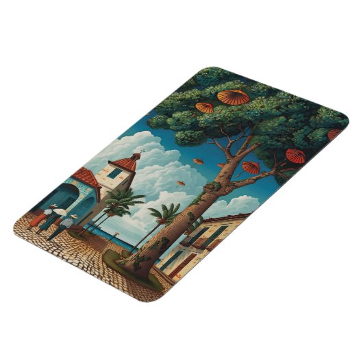 Magnet Flexible Colonial Plaza Avec Vue Sur La Mer (Côté Gauche)