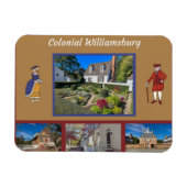 Magnet Flexible Colonial Williamsburg Virginie (Horizontal)