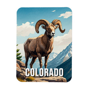 Magnet Flexible Colorado Bighorn moutons voyage souvenir