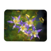 Magnet Flexible Colorado Blue Columbine Peinture - Art original (Horizontal)