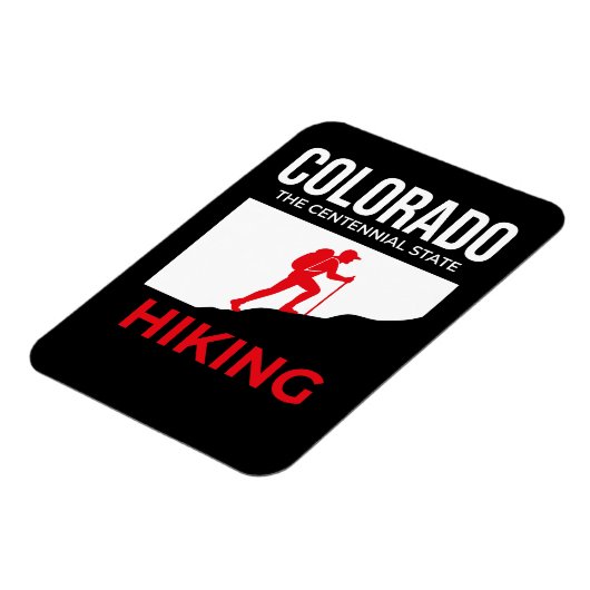 Magnet Flexible Colorado Hiking – The Centennial State USA (Côté Gauche)