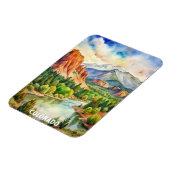 Magnet Flexible Colorado Mountains aquarelle peinture (Côté Gauche)