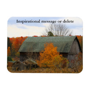 Magnet Flexible Coloré Chute Foliage Vieux ferme Grange