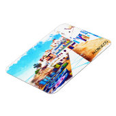 Magnet Flexible Coloré Maroc Voyage Aquarelle (Côté Gauche)