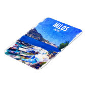 Magnet Flexible Coloré Milos Grèce Travel Art (Côté Gauche)