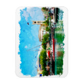 Magnet Flexible Colorée Barbade Caraïbes île (Vertical)