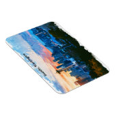 Magnet Flexible Colorée Seattle Washington Skyline (Côté Droit)