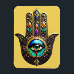 Magnet Flexible Colorful Brown Gold Hamsa Rainbow Color Third Eye<br><div class="desc">You are viewing The Lee Hiller Photography Art and Designs Collection of Home and Office Decor,  Apparel,  Gifts and Collectibles. The Designs include Lee Hiller Photography and Mixed Media Digital Art Collection http://LeeHiller.com</div>