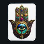 Magnet Flexible Colorful Brown Gold Hamsa Rainbow Color Third Eye<br><div class="desc">You are viewing The Lee Hiller Photography Art and Designs Collection of Home and Office Decor,  Apparel,  Gifts and Collectibles. The Designs include Lee Hiller Photography and Mixed Media Digital Art Collection http://LeeHiller.com</div>