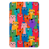 Magnet Flexible Colorful cats (Vertical)