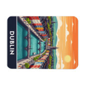 Magnet Flexible Colorful Dublin Cityscape – River Liffey & Bridges (Horizontal)
