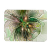 Magnet Flexible Colorful Fantasy Modern Abstract Fractal Flower (Horizontal)