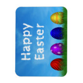 Magnet Flexible Colorful Happy Easter Eggs (Vertical)