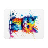 Magnet Flexible Colorful Kitten (Horizontal)