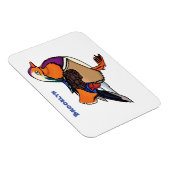 Magnet Flexible Colorful mandarin duck (Côté Droit)