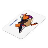 Magnet Flexible Colorful mandarin duck (Côté Gauche)