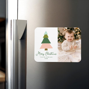 Magnet Flexible Colorful Modern Christmas Tree Photo