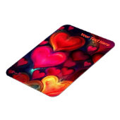 Magnet Flexible Colorful Multi Hearts Valentine (Côté Gauche)