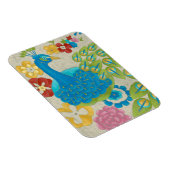 Magnet Flexible Colorful Peacock et Fleurs (Côté Droit)