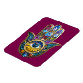 Magnet Flexible Colorful Petals Leaves Hamsa Sapphire Third Eye (Côté Gauche)
