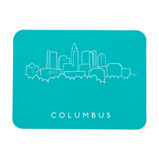 Magnet Flexible Columbus, Ohio Skyline (Horizontal)