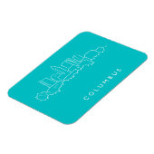 Magnet Flexible Columbus, Ohio Skyline (Côté Gauche)