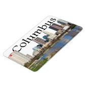 Magnet Flexible Columbus Ohio skyline avec Columbus dans le ciel (Côté Gauche)