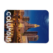 Magnet Flexible Columbus Ohio Skyline Travel (Horizontal)