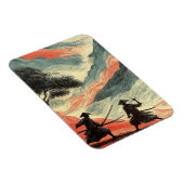 MAGNET FLEXIBLE COMBAT DE SAMOURAÏ (Côté Droit)