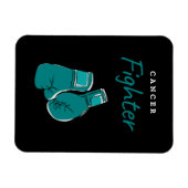 Magnet Flexible combattant du cancer, sarcelle (Horizontal)