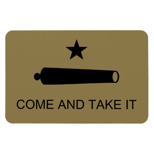 Magnet Flexible Come & Take It ! Flag de Texas State (Horizontal)