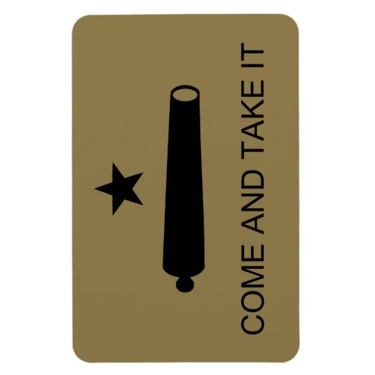 Magnet Flexible Come & Take It ! Flag de Texas State (Vertical)