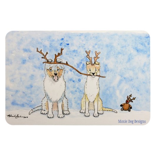 Magnet Flexible Comédiens de Noël (Horizontal)