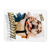 Magnet Flexible Comic moderne simple Grunge personnalisé photo pou (Horizontal)