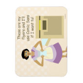 Magnet Flexible Comic Sans femme au foyer (Vertical)