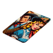 Magnet Flexible Comics rétro Wild West Couple (Côté Gauche)