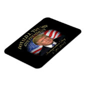 Magnet Flexible Commémoration de l'investiture du président Donald (Côté Gauche)