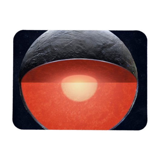 Magnet Flexible Comment Une Planète Rocheuse Se Forme. (Horizontal)