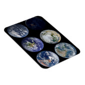 Magnet Flexible Comparaison D'Image De Vues Iconiques De La Planèt (Côté Droit)